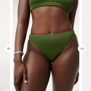 GOOD AMERICAN ALWAYS FITS GOOD WAIST CHEEKY BIKINI BOTTOMS